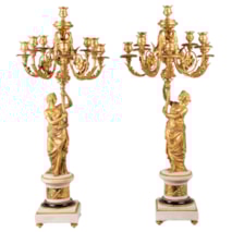 Pair Louis XVI Style classical Candelabra, 19th Century