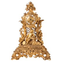 19th Century Rococo style mantel clock.