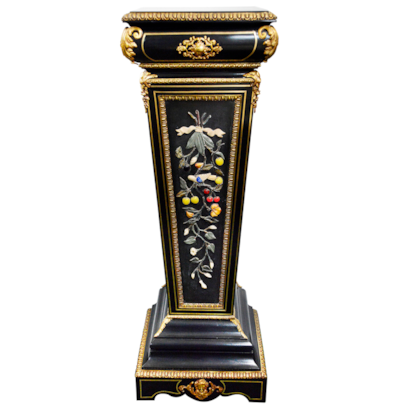 19th Century Pietra Dura pedestal.