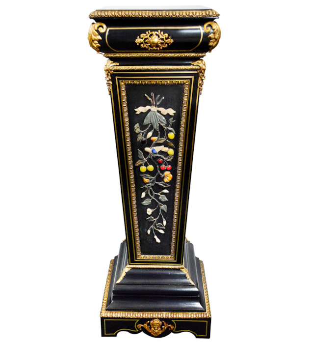 19th Century Pietra Dura pedestal.