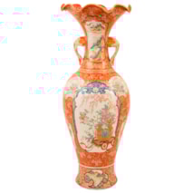 Large 19th Century Japanese Kutani vase, 36"