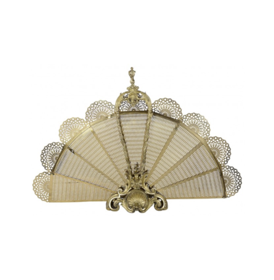 Antique French Louis XVI Bronze Firescreen, circa 1880