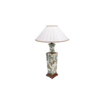 19th Century Chinese Famille Verte vase / lamp.
