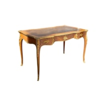 French Louis XVI style Mahogany Bureau plate by Krieger