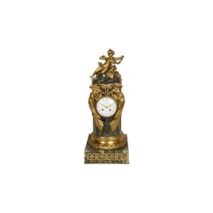 Louis XVI style marble and Ormolu mantel clock, by Sormani, circa 1880.