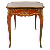 Louis XVI style French bureau plat, after Zweiner.