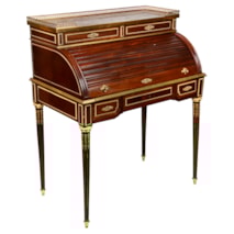 Louis XVI style Mahogany bureau, after Linke