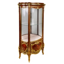 Fine French 19th Century Kingwood Vitrine, attributed to Francoise Linke.