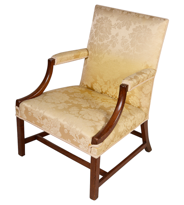 An 18th Century Gainsborough arm chair, circa 1780