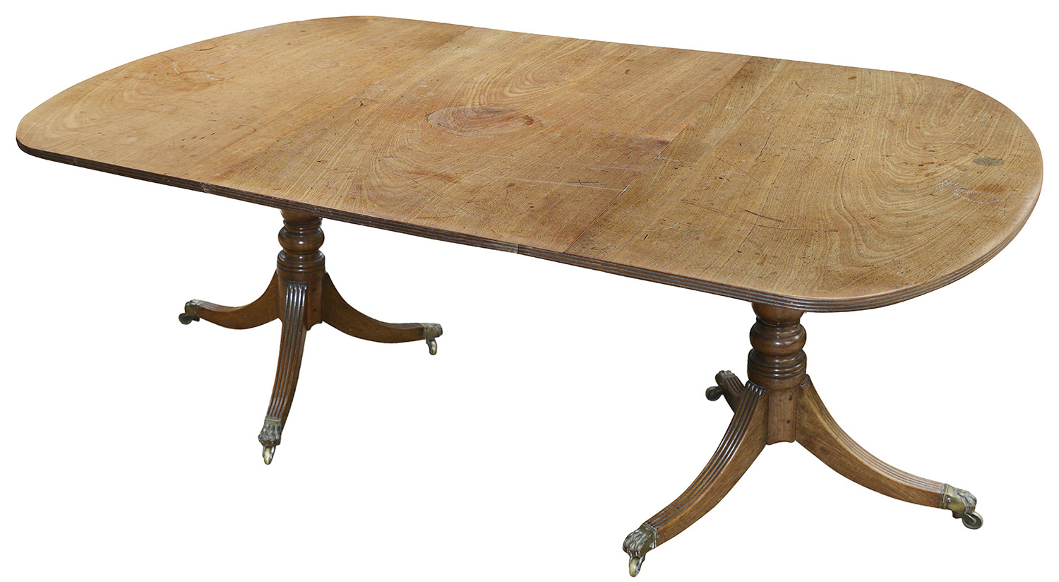 Regency period Mahogany twin pedestal dining table, 1820