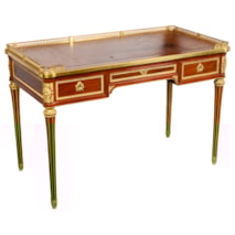 19th Century French Mahogany Bureau plat, after Henry Dasson