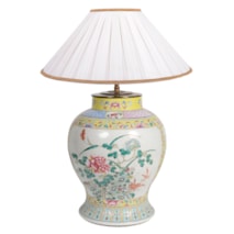 19th Century Chinese Famille Rose Vase/Lamp