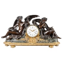 Magnificent French 19th mantel clock, Victor Paillard, Paris