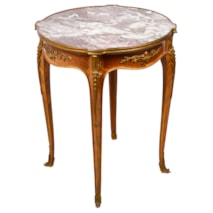 French 19th Century Marble topped Gueridon, after Linke.