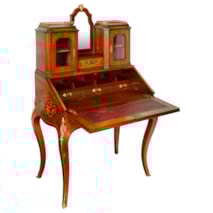 French marquetry inlaid Ladies bureau, circa 1880