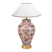 18th Century Japanese Arita porcelain vase / lamp