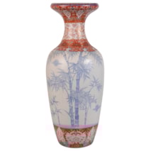Large Japanese Korango Imari Bamboo patterned vase, circa 1900