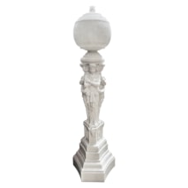 Large Neo-classical revival floor standing Marble lamp, circa 1900-20