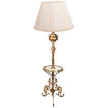 Gilded Ormolu Louis XVI style standard lamp.