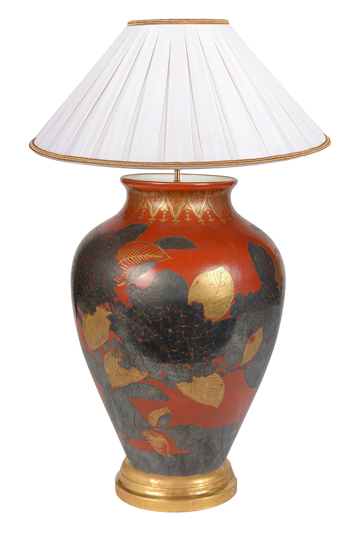 Meiji period Japanese vase / lamp, circa 1890