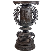 Japanese Meiji period bronze censor.