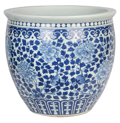 Chinese blue and white jardiniere, 19th Century