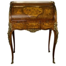 French 19th Century Marquetry Bureau de Dame