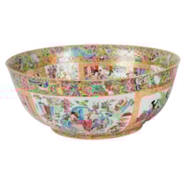 19th Century Cantonese / Rose Medallion Bowl, 37cm (14.5") diameter.