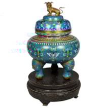 Large Cloisonne pot