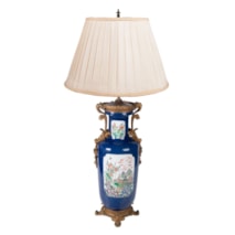 19th Century Chinese Famille Verte Vase or Lamp