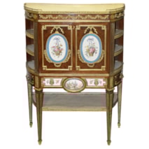 Fine Sevres style porcelain mounted secretaire, 19th Century, after Henry Dasson