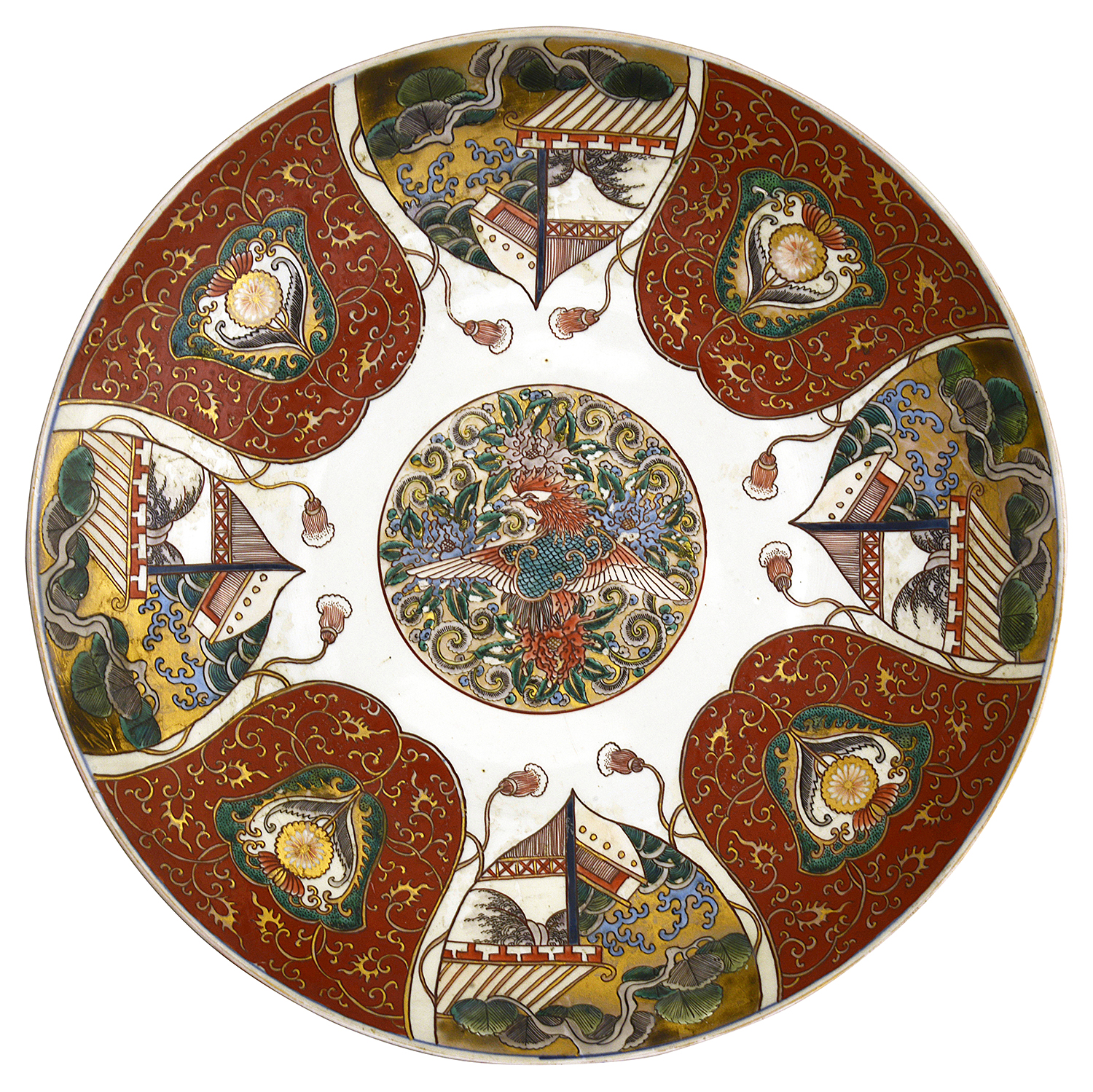 Japanese Imari charger, circa 1880 56cm diameter.