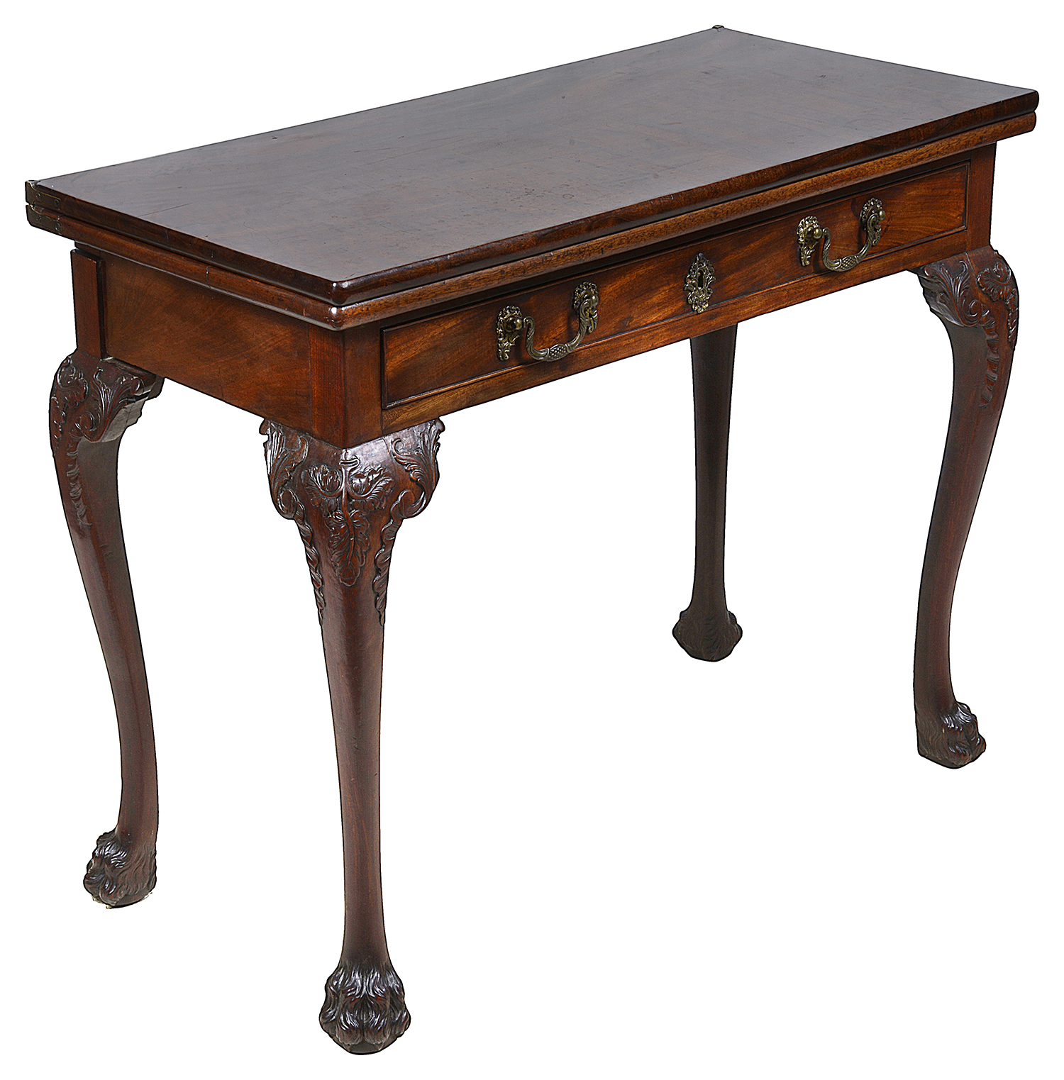 George II period Mahogany card table