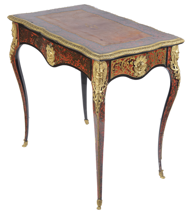 Small 19th Century French Boulle Bureau Plat