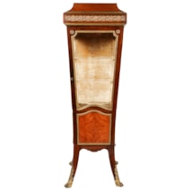 Louis XVI Style Pedestal Vitrine, 19th Century