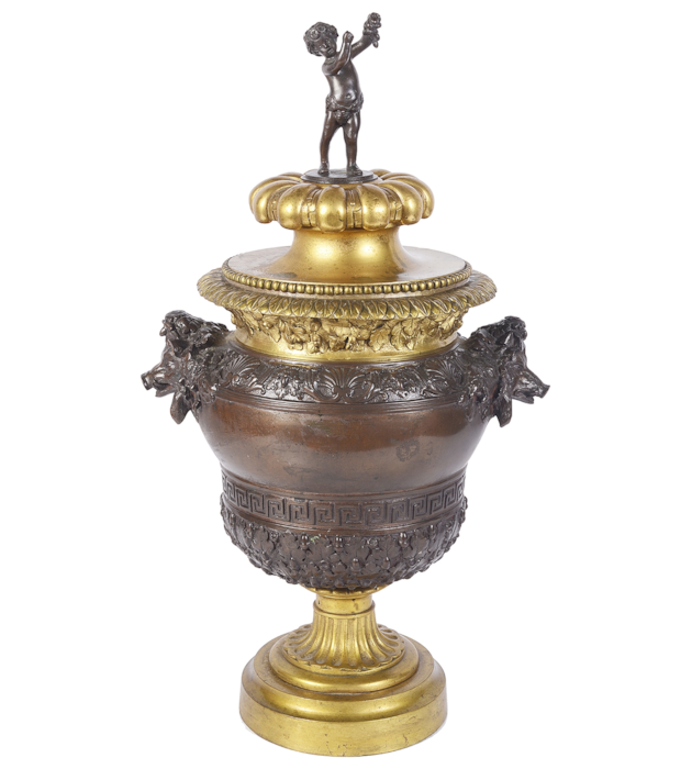 Classical 19th Century Italian bronze urn