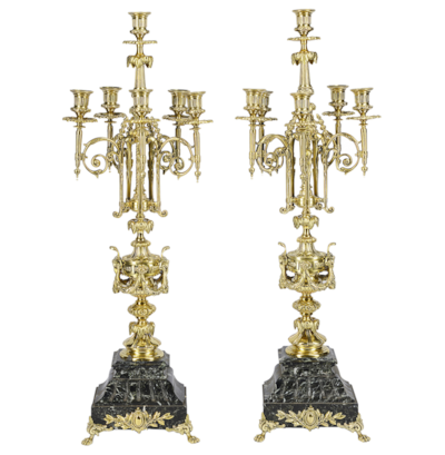Pair of 19th Century French Candelabra
