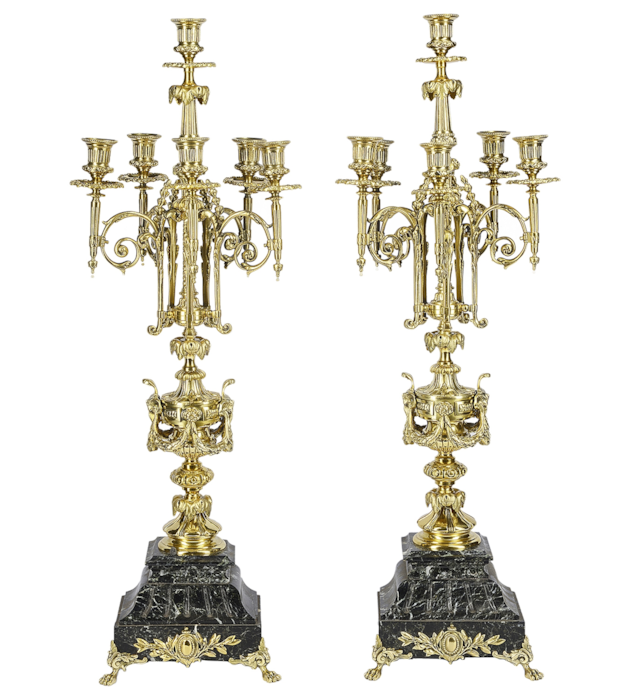 Pair of 19th Century French Candelabra