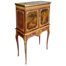 Side cabinet on stand, by Paul Somani, 19th Century.