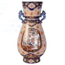 Japanese Imari two handle vase, 61cm, 19th Century