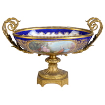 19th Century French Sevres style porcelain comport.