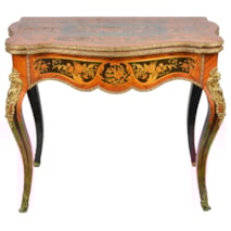 Louis XVI style Marquetry card table