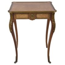 French inlaid side table, 19th Century.