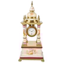 Vienna porcelain clock, late 19th Century.