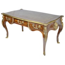 Large French Louis XVI style bureau plat. 19th Century.