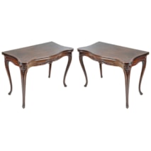 Pair of 18th Century Hepplewhite Mahogany card tables, circa 1780.