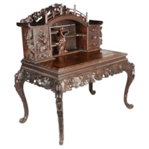 Late 19th Century Chinese hardwood desk.