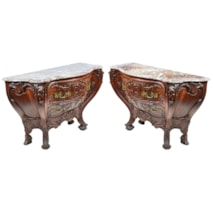 Pair Antique Venetian style commodes.