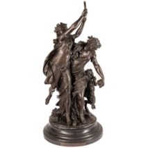 19th Century Clodian bronze of classical Bacchus influenced dancing maidens