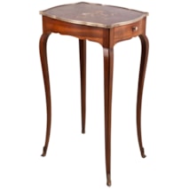Louis XVI style Chinoiserie lacquer side table, circa 1900